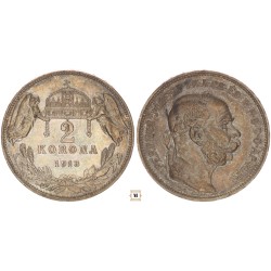 Ferenc József 2 korona 1913 KB