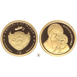 Palau 1 dollár Madonna gyermekével