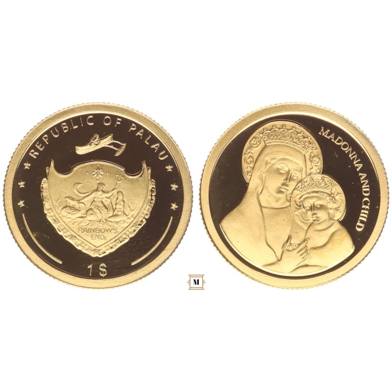 Palau 1 dollár Madonna gyermekével