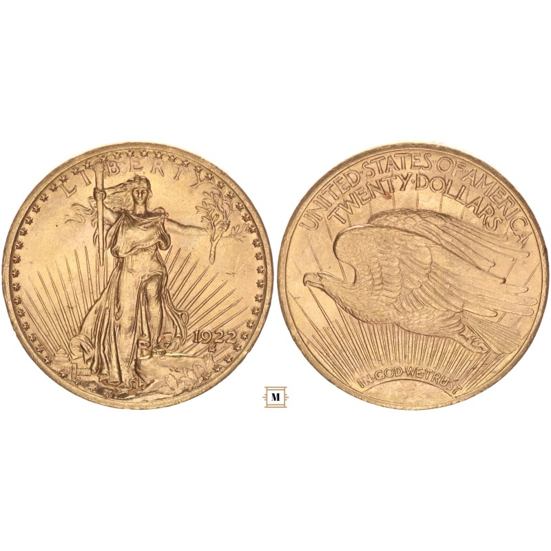 USA 20 dollár 1922 Philadelphia