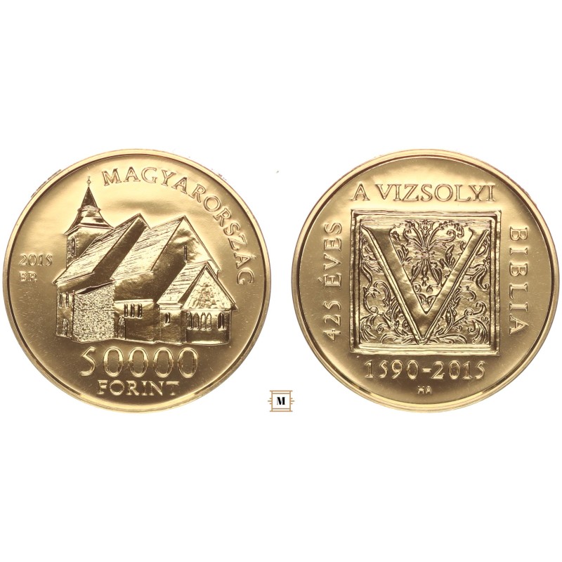 50 000 forint Vizsolyi biblia 2015 BP