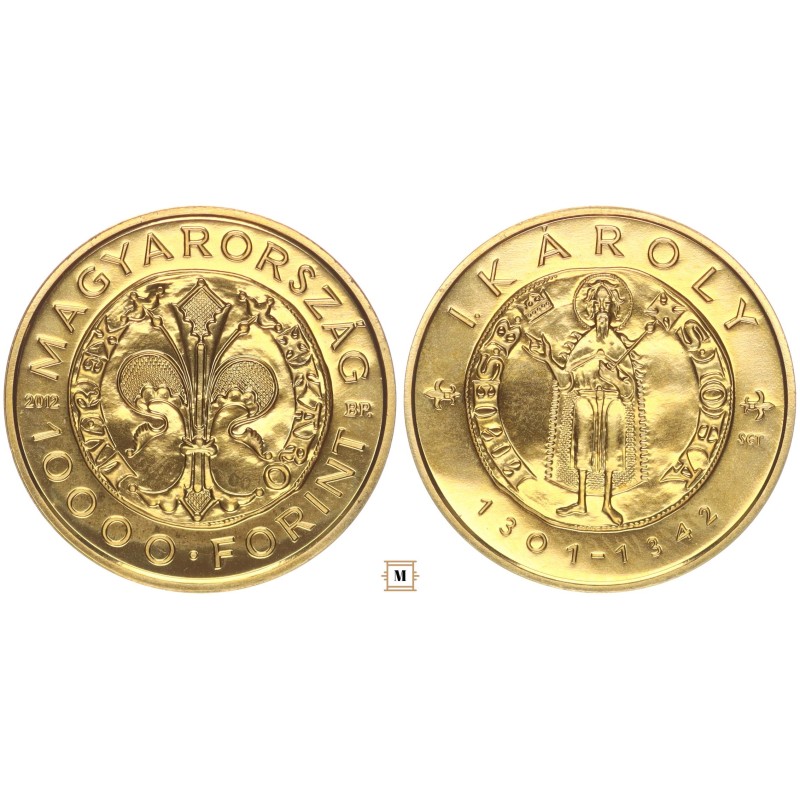 10 000 forint I. Károly aranyforintja 2012 BP