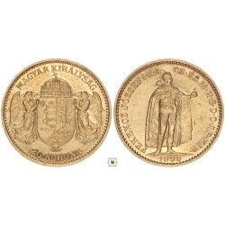 Ferenc József 20 korona 1898 KB