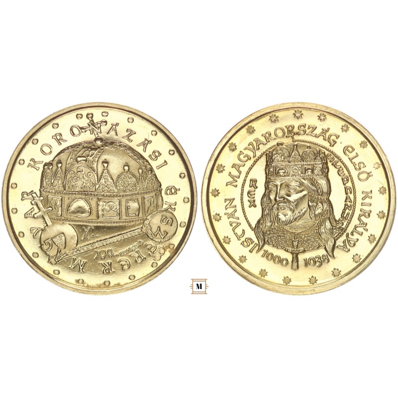 Szent István - Koronázási ékszerek aranyérem