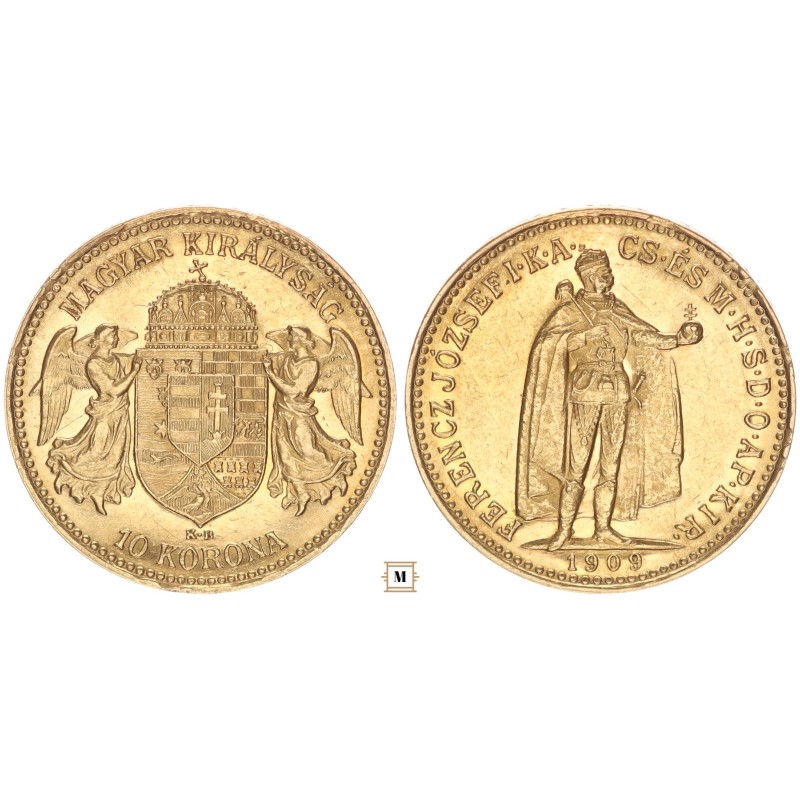 Ferenc József 10 korona 1909 KB