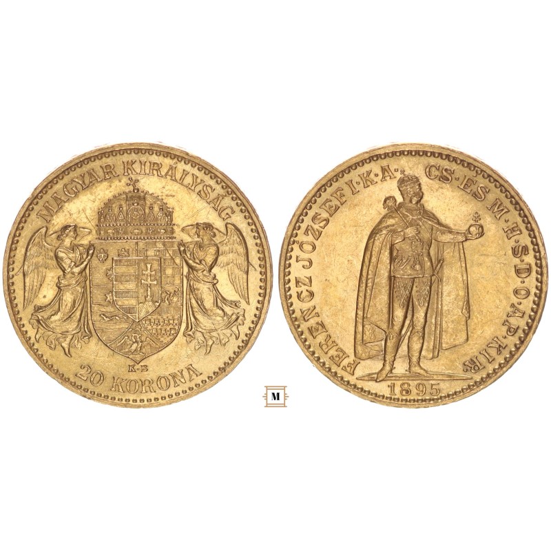Ferenc József 20 korona 1895 KB