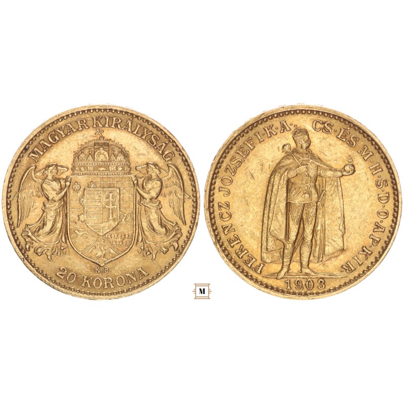 Ferenc József 20 korona 1903 KB