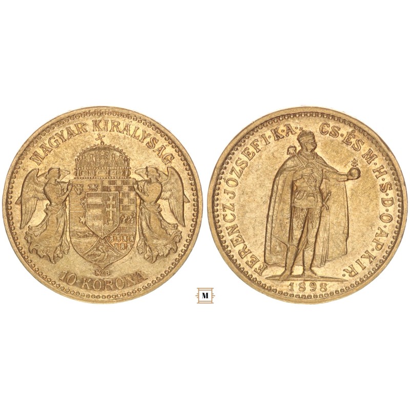 Ferenc József 10 korona 1898 KB