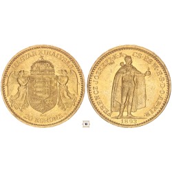 Ferenc József 20 korona 1893 KB