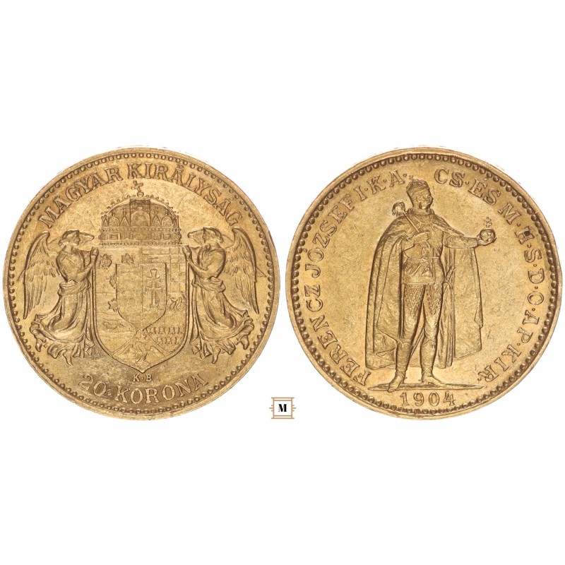 Ferenc József 20 korona 1904 KB