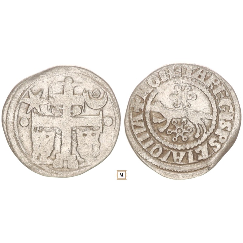 Szlavón denár IV. Béla 1235-70 ÉHsz2 O-O
