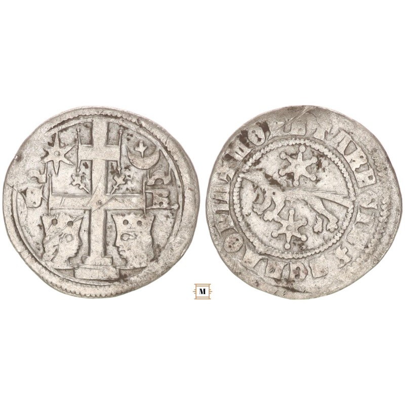 Szlavón denár V. István 1245/1270-72 S-R ÉHsz12