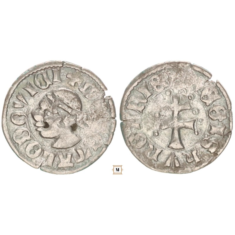 I. Lajos 1342-82 denár ÉH 432