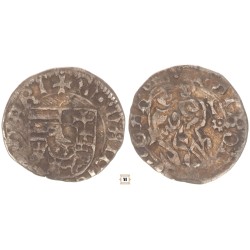 I. Mátyás 1458-90 denár K-P rozetta ÉH 565