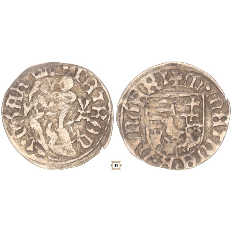 I. Mátyás 1458-90 denár K-V/A ÉH 565
