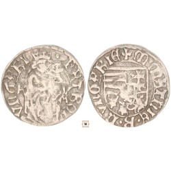 I. Mátyás 1458-90 denár K-V/A ÉH 565