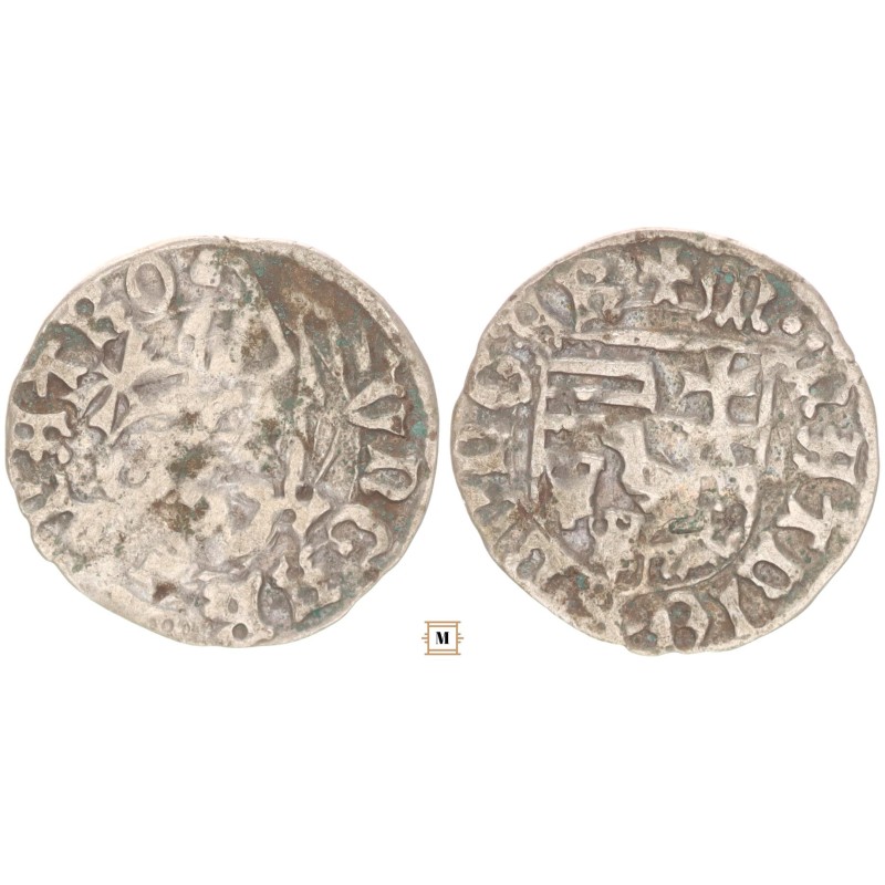 I. Mátyás 1458-90 denár K-V/A ÉH 565