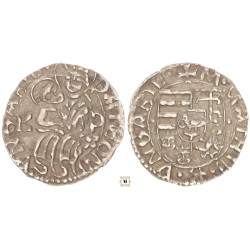 I. Mátyás 1458-90 denár K-P Rozetta ÉH 567