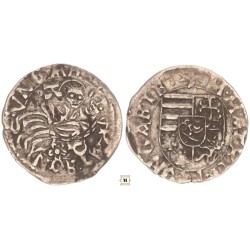I. Mátyás 1458-90 denár K-P Rozetta ÉH 567