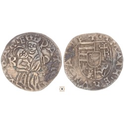 I. Mátyás 1458-90 denár K-P Rozetta ÉH 567