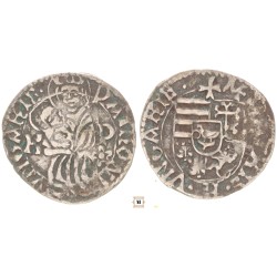 I. Mátyás 1458-90 denár K-P Rozetta ÉH 567