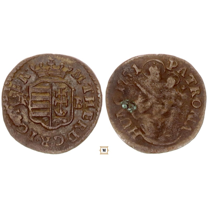 Mária Terézia denár 1751 K-B