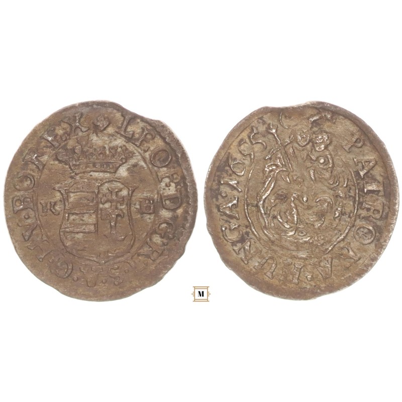 I. Lipót denár 1695 K-B