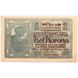 Pécs 2 korona 1920