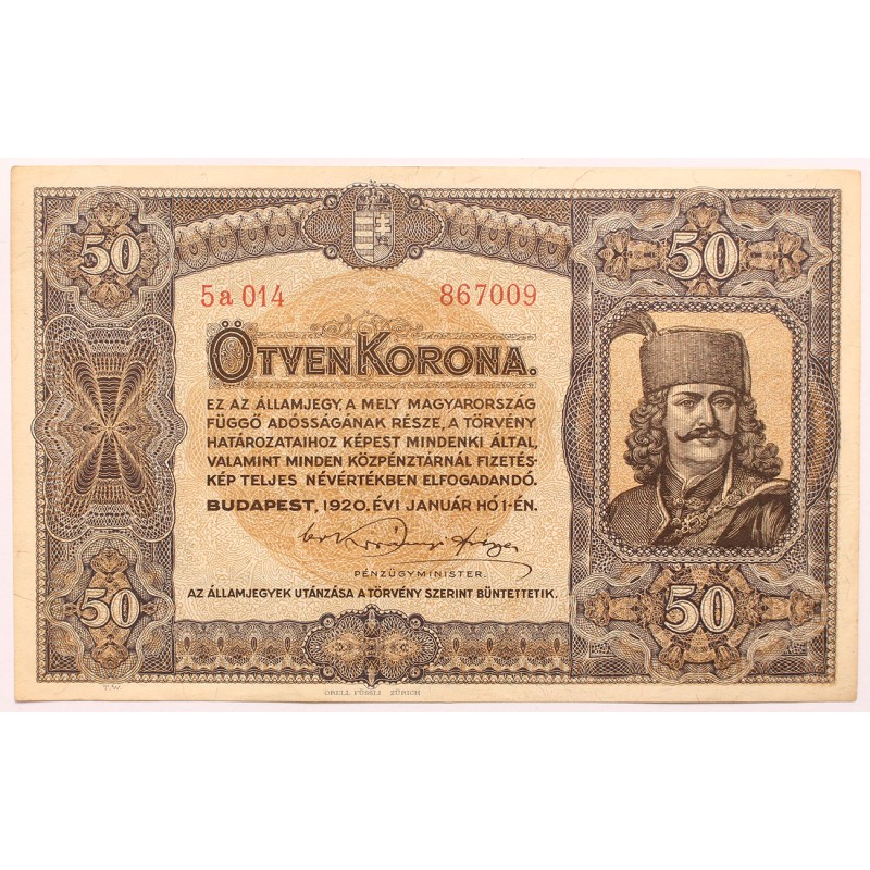 50 korona 1920