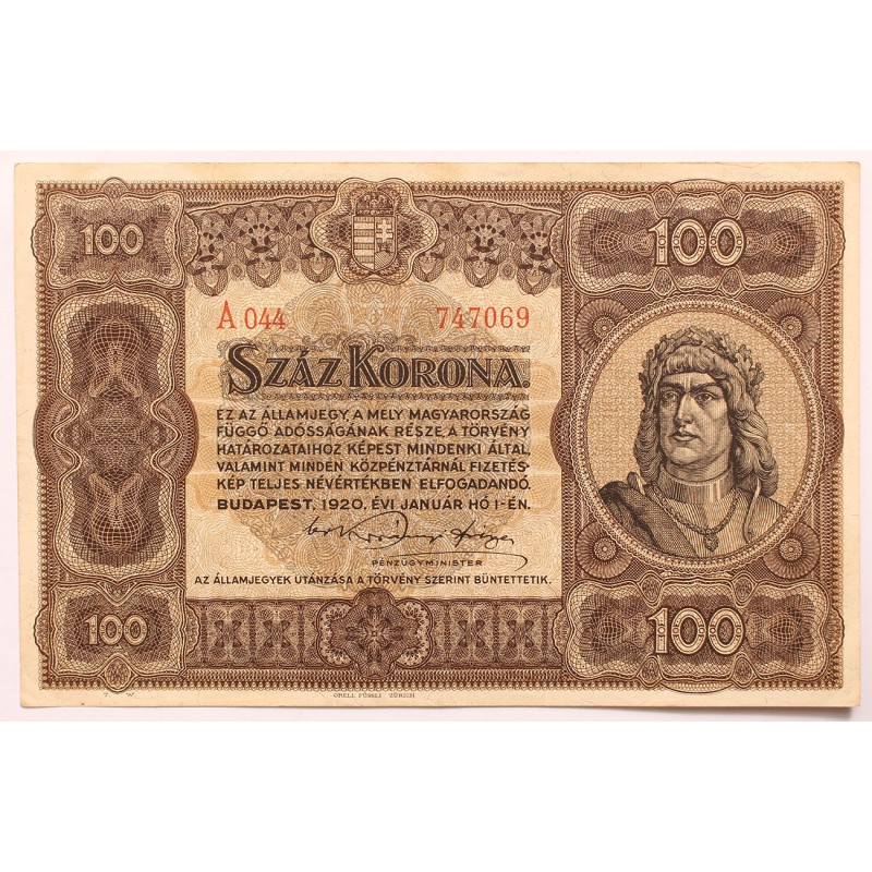 100 korona 1920