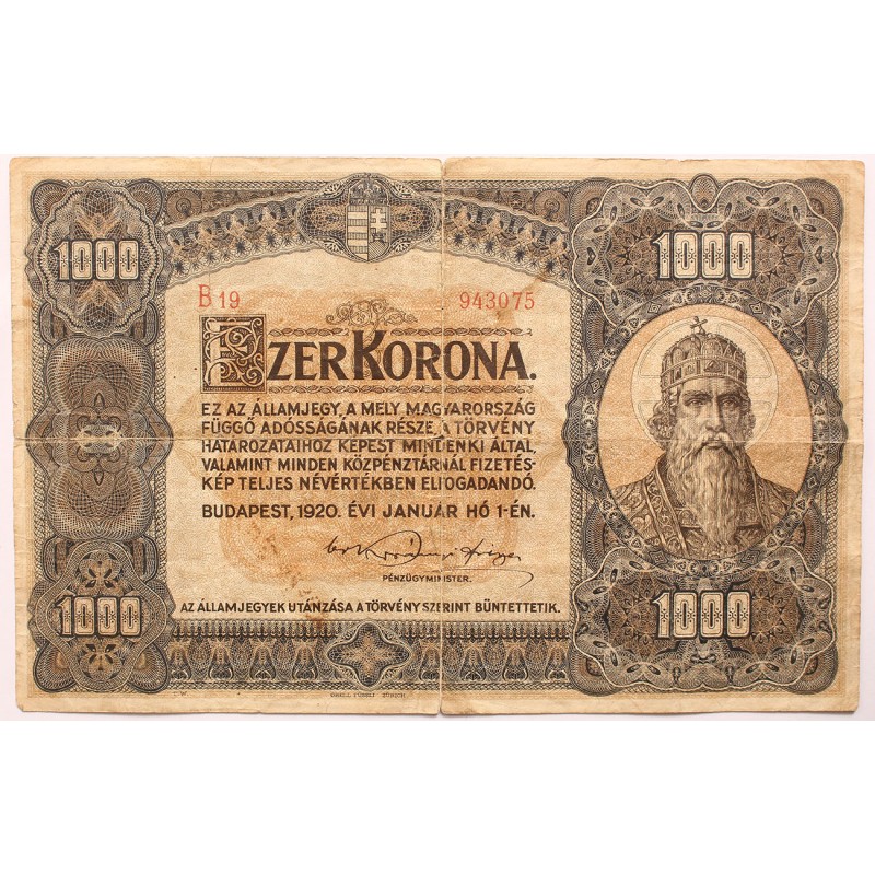 1000 korona 1920