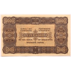 5000 korona 40 fillér 1923 Nyomdahely nélkül