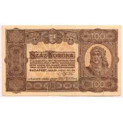 100 korona 1923 Nyomdahely nélkül
