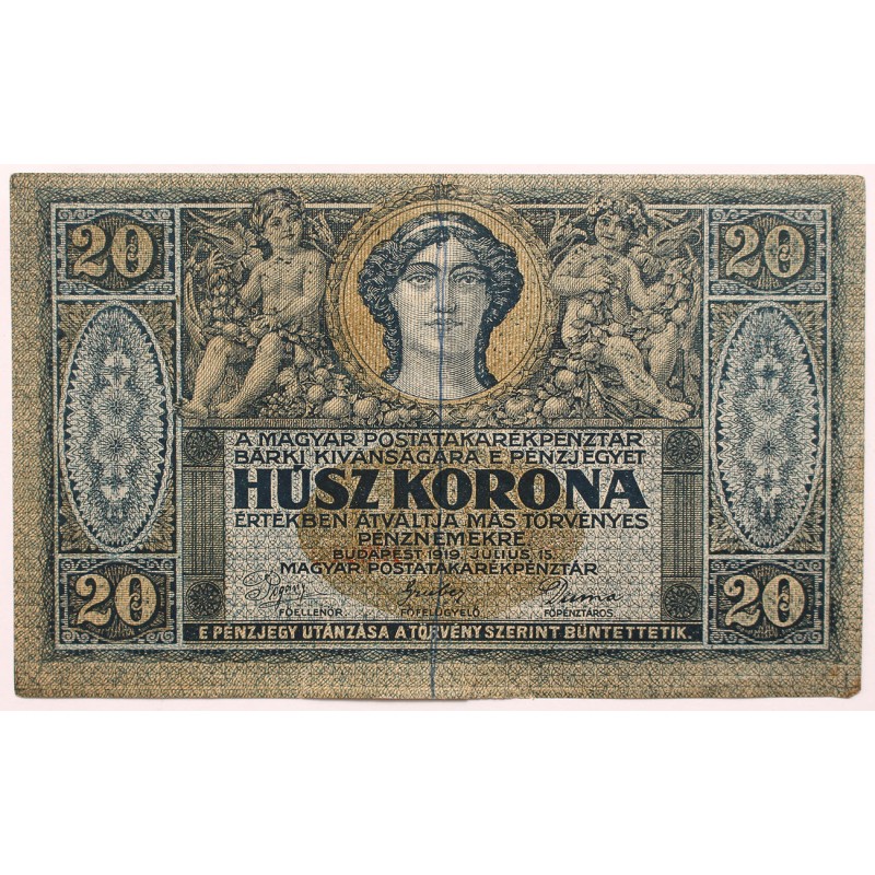 20 korona 1919 Július 15.