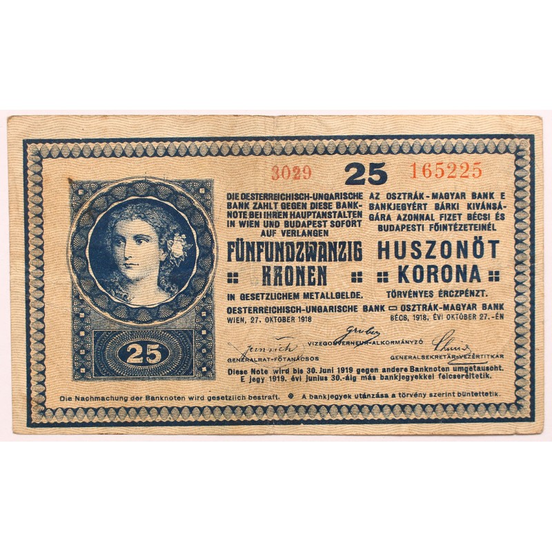 25 korona 1918