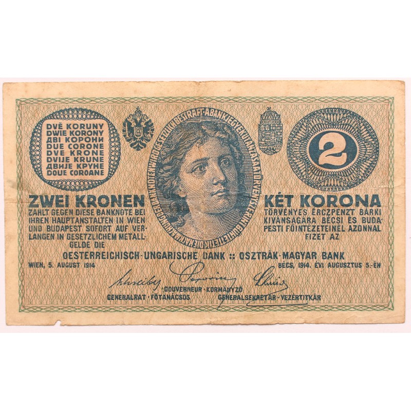 2 korona 1914 C sorozat