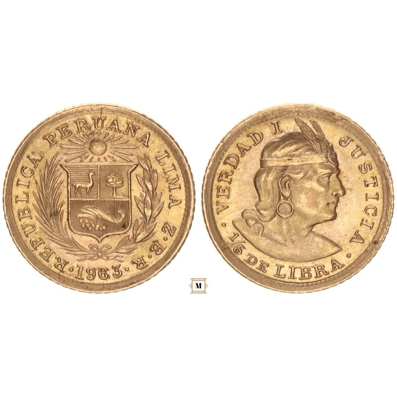 Peru 1/5 libra 1963