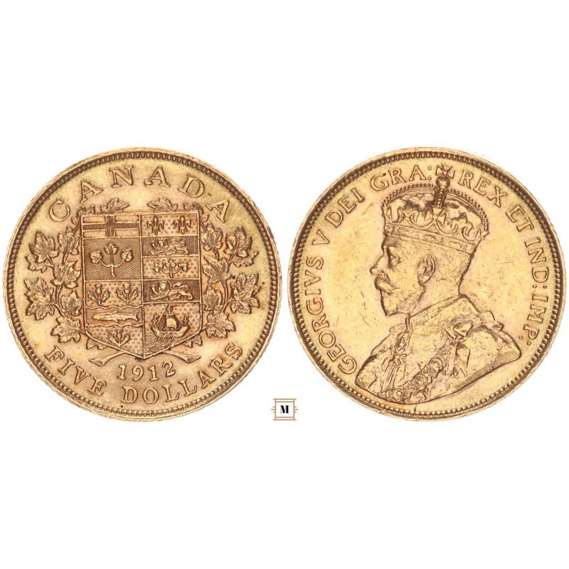 Kanada 5 dollars 1912