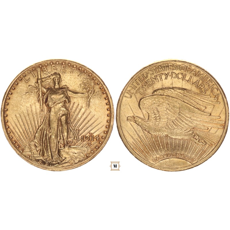 USA 20 dollars 1914 S