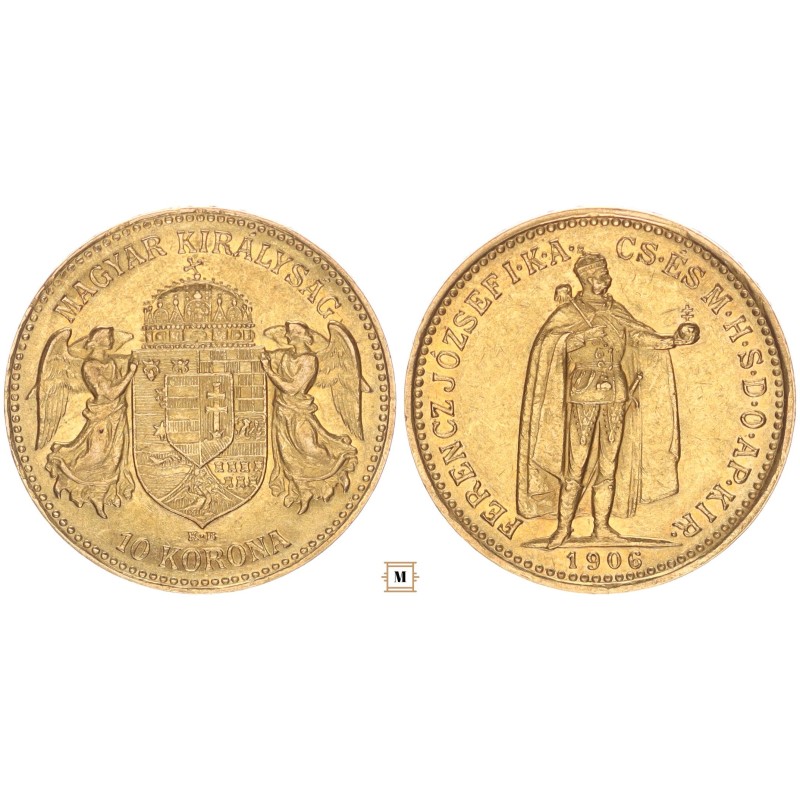 Ferenc József 10 korona 1906 KB