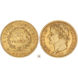 Franciaország, I. Napóleon 20 francs 1812 A