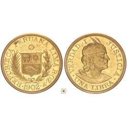 Peru 1 Libra 1902