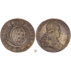 Szászország III. Frigyes Ágost tallér 1794 IEC Drezda