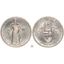 5 pengő Álló Szent István 1938 BP ARTEX