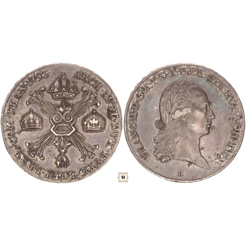 II. Ferenc koronatallér 1793 B
