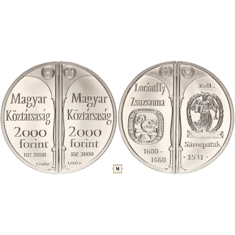 2x2000 forint Lórántffy Zsuzsanna 2000 BP