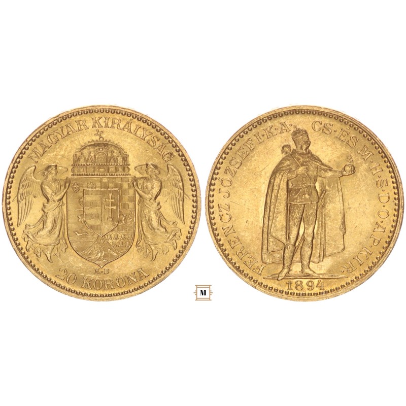 Ferenc József 20 korona 1894 KB