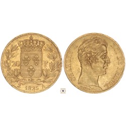 Franciaország, X. Károly 20 frank 1825 A