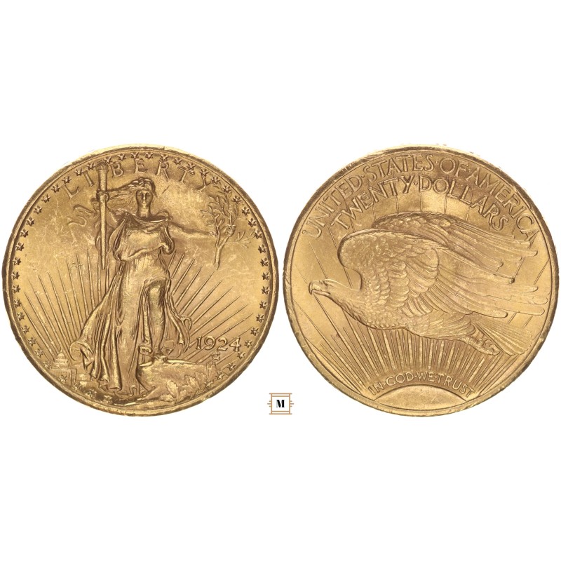 USA 20 dollár 1924 Philadelphia