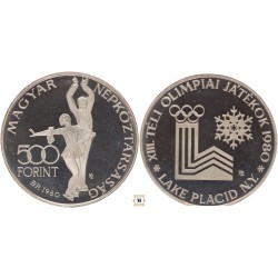 500 forint Lake Placid 1980 BP Piefort